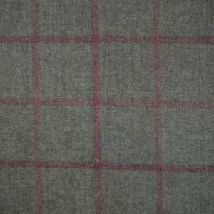 Cristina Marrone Lana Fabric in Moss Window Pane