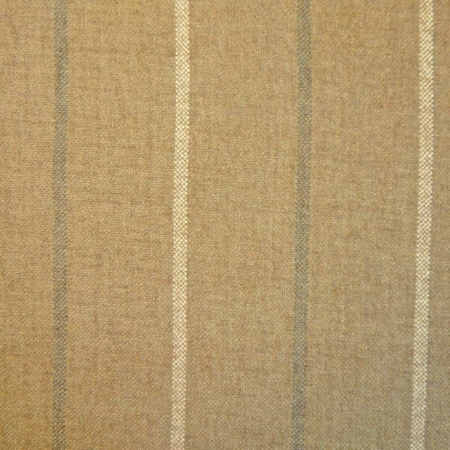 Cristina Marrone Lana Fabric in Latte Stripe