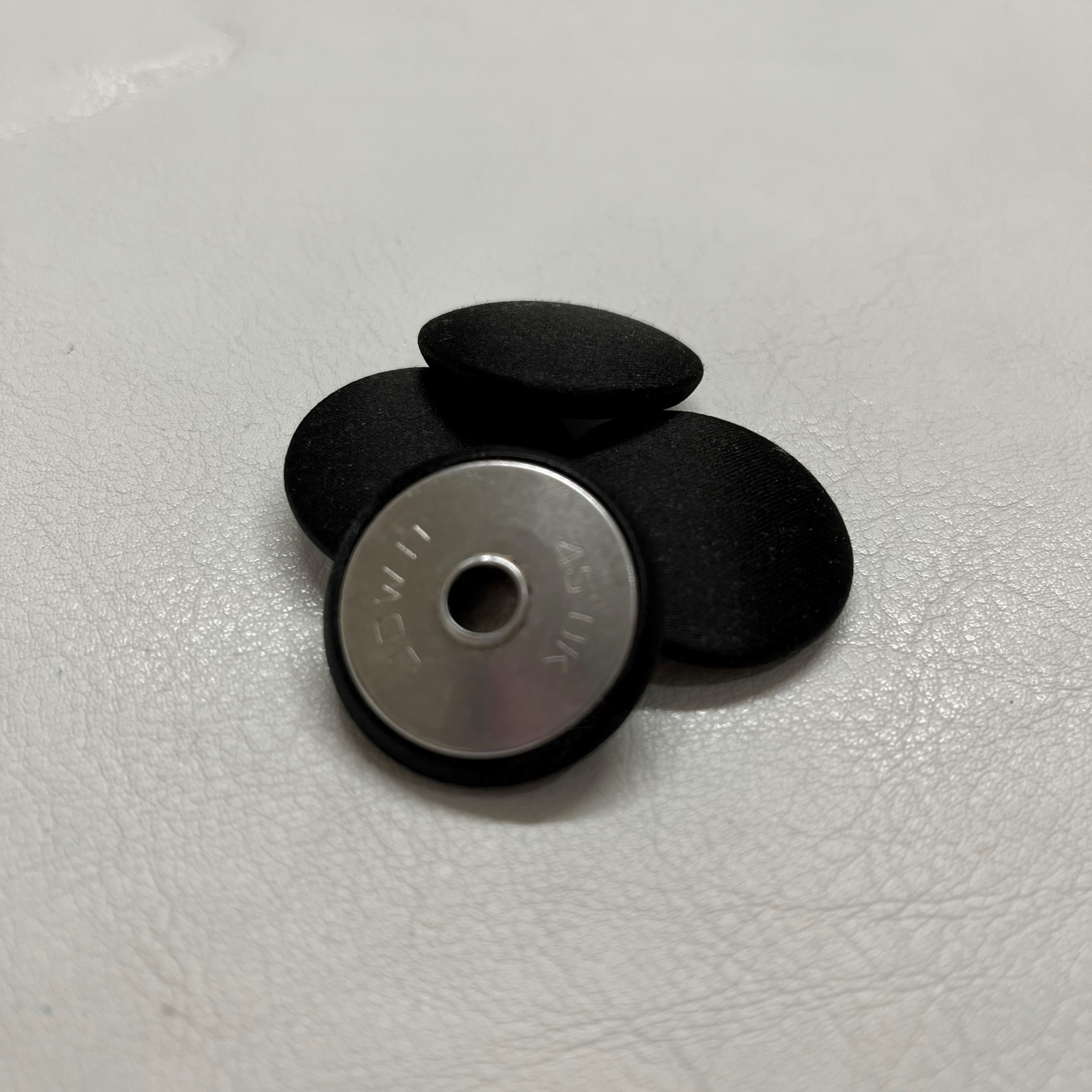 No 45 Covered Tape Back Buttons - Image 2
