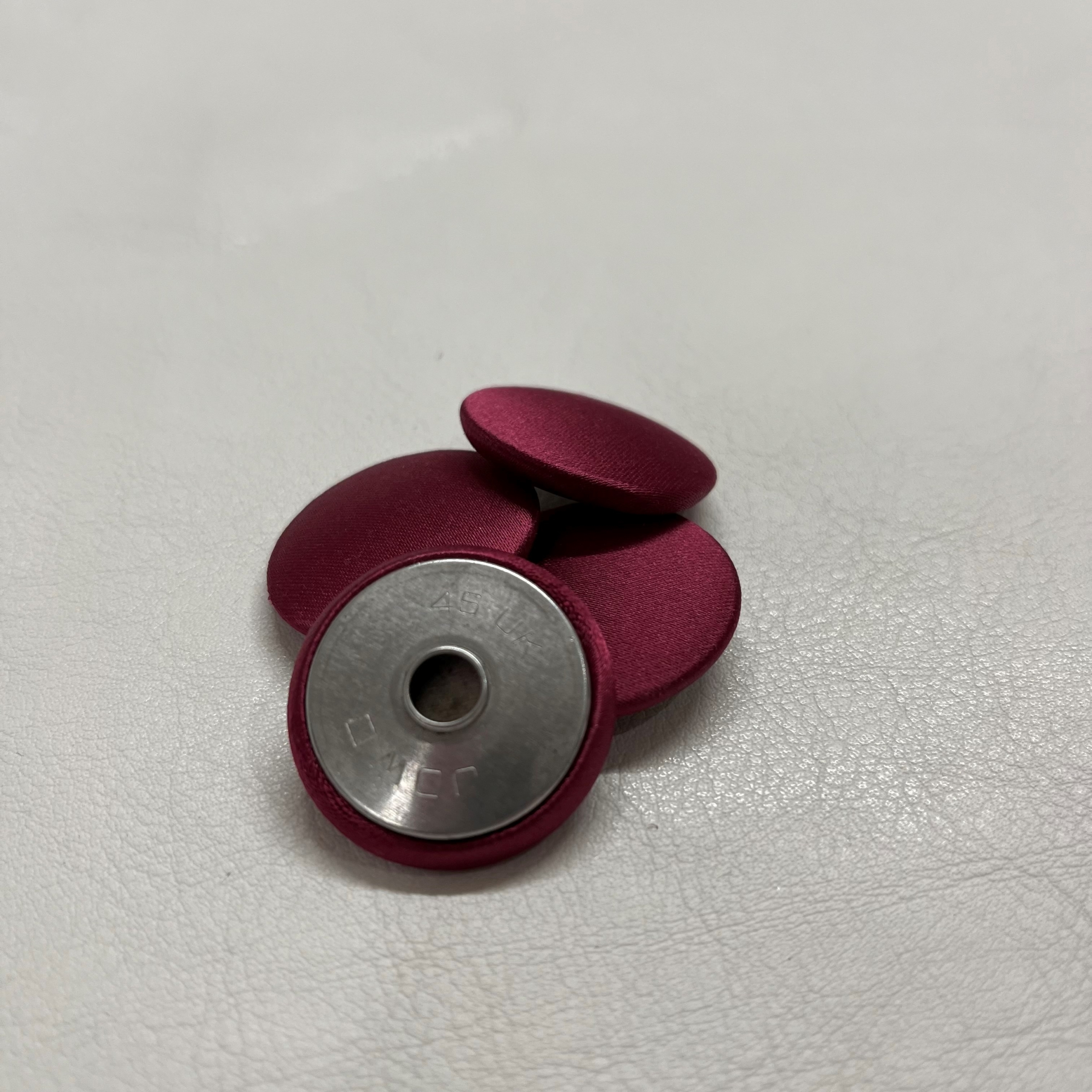 No 45 Covered Tape Back Buttons - Image 4
