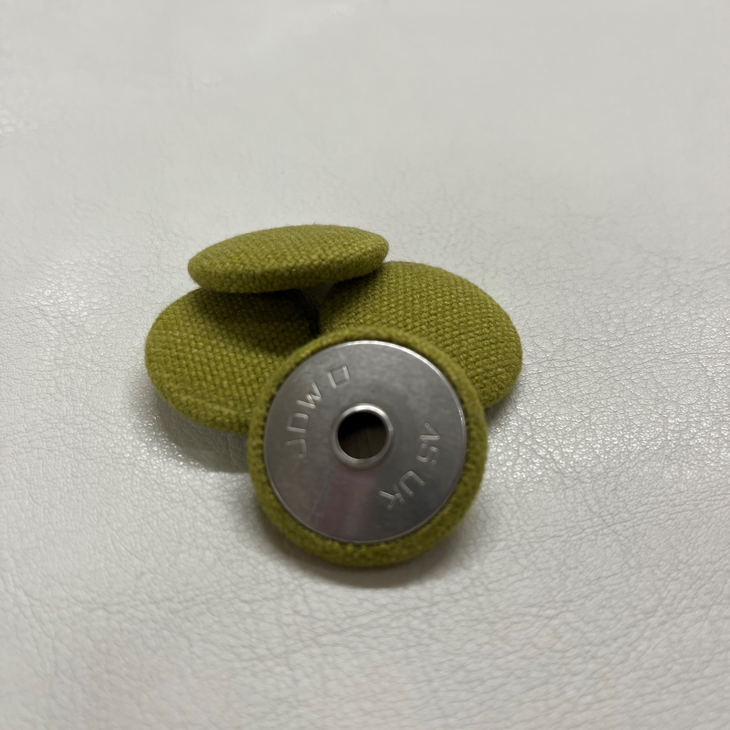 No 45 Covered Tape Back Buttons - Image 6