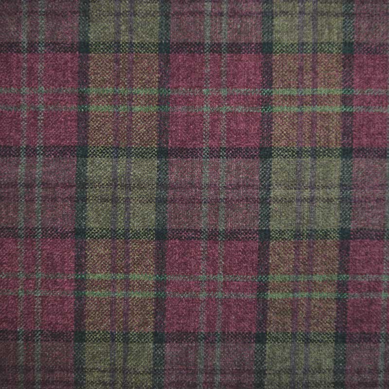 Cristina Marrone Lana 1258 CLARET PLAID