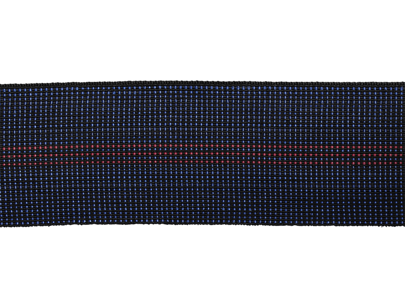 Blue 3 Red Stripe Seat Webbing