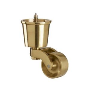 Round Cup Brass Castor